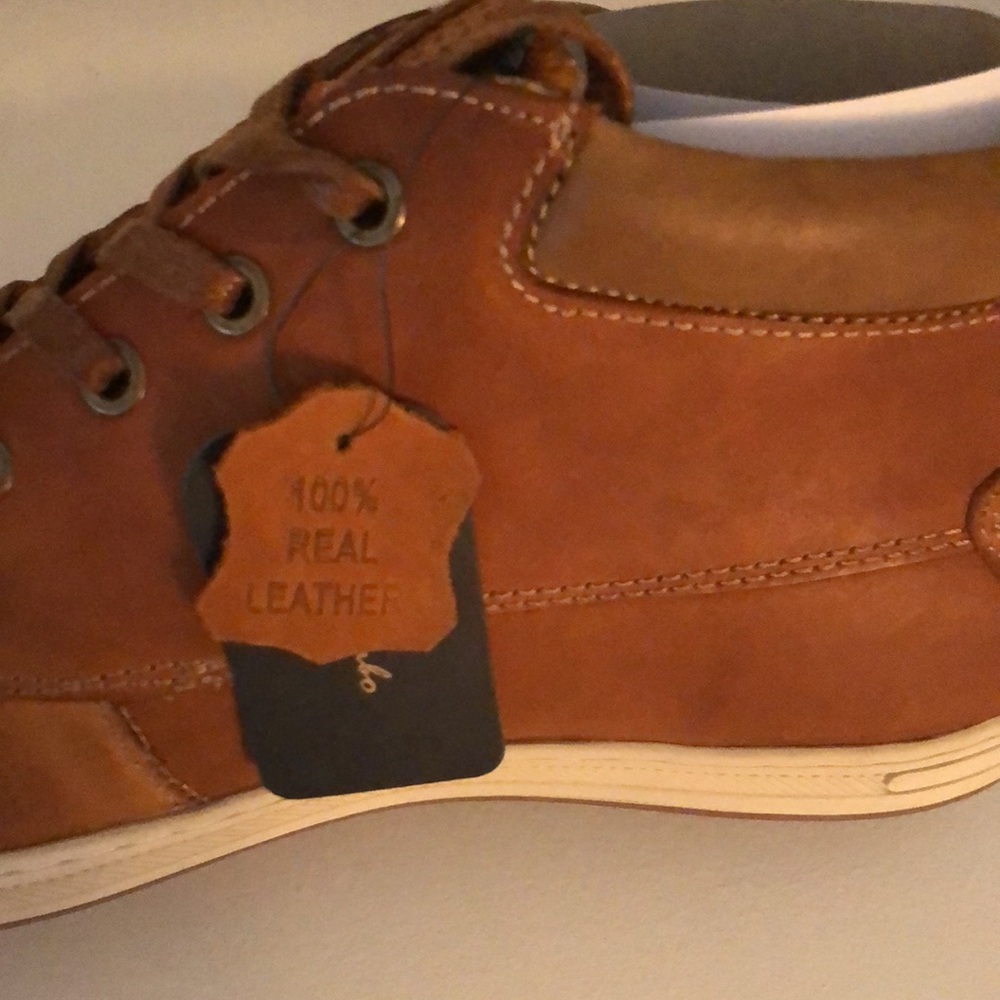 Mens brown leather shoes